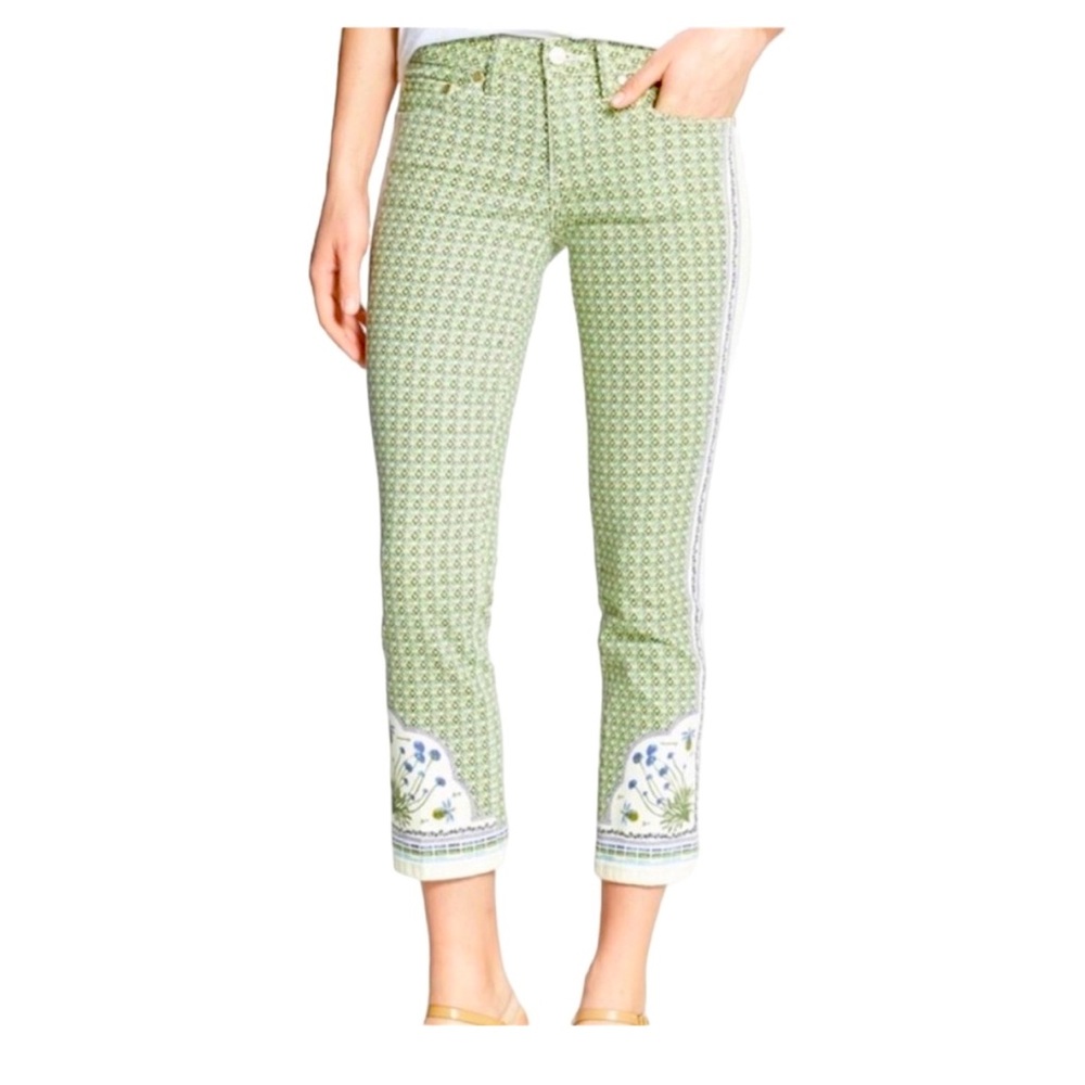 Tory Burch NWT Size 27 MIA Botanical Slim Boot Pant